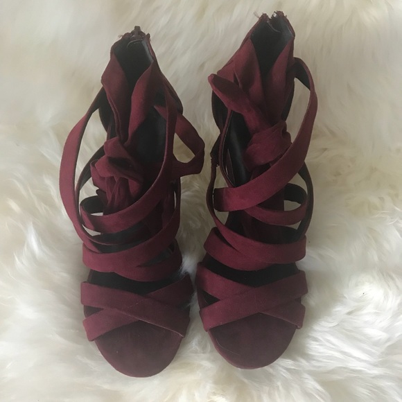 Wild Diva - Strappy Suede Stiletto Sandals, 7 - Picture 4 of 6